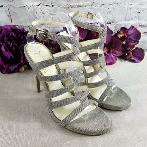 Jessica Simpson Reyse Glitter Gabor Heels Strappy